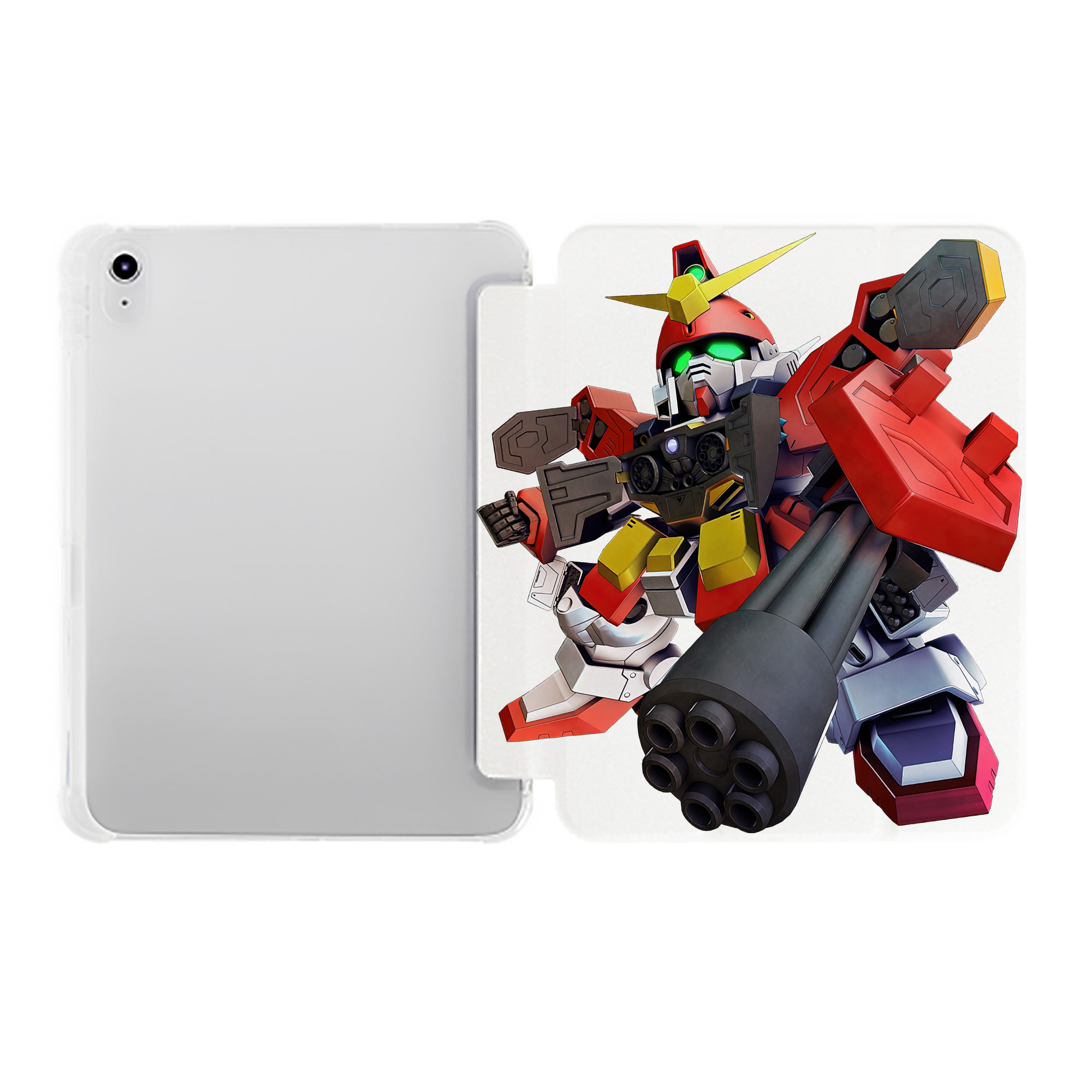 （画像用） 機動戦士ガンダム Mobile Suit Gundam IPad ケース ペン収納付き 三つ折りスタンド PUレザー×シリコン 対応機種9.5/10.5/10.9インチ